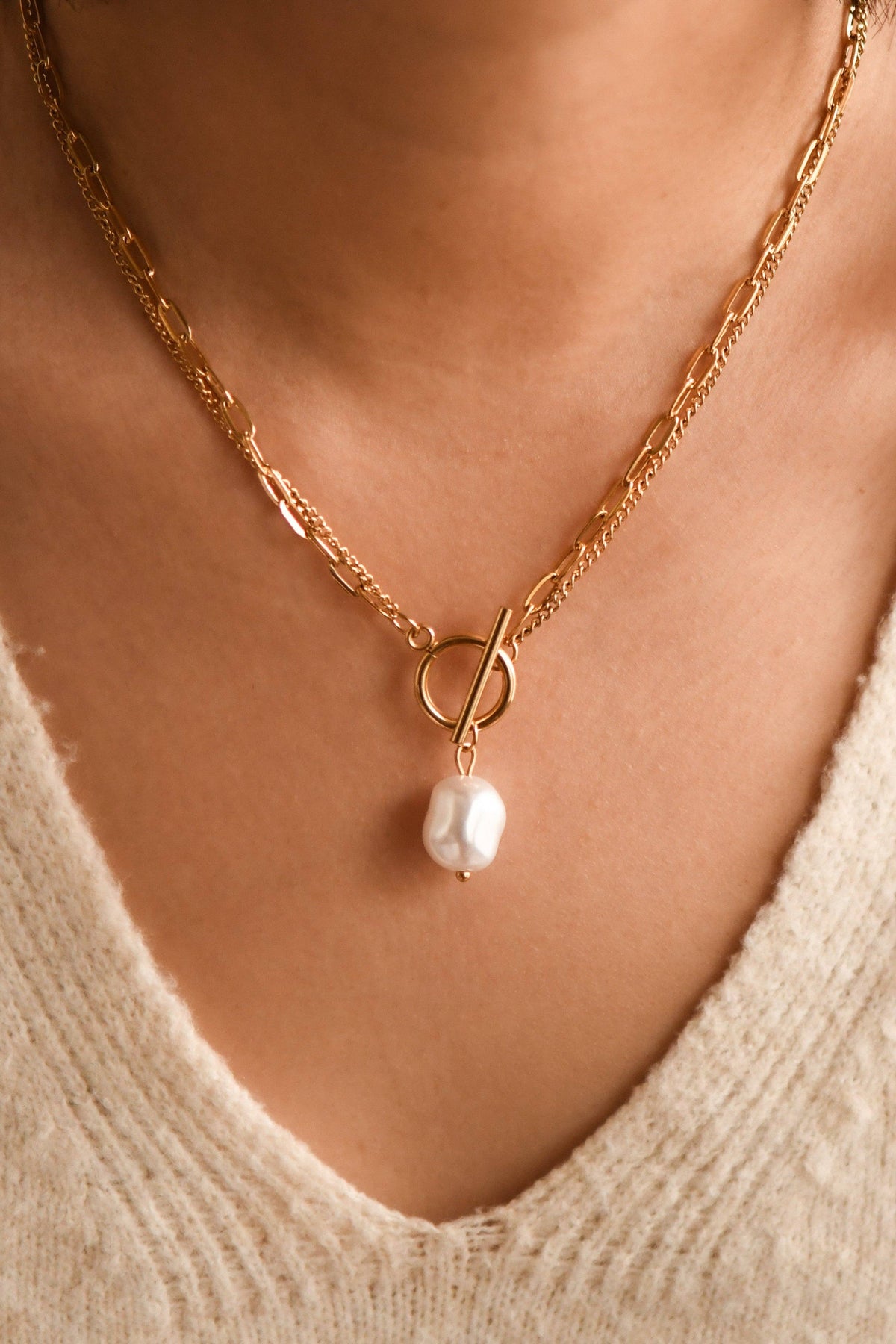 Layered Pearl Necklace