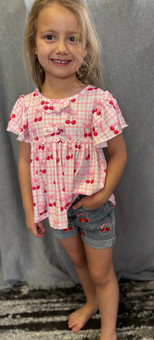 Cherry Gingham Shirt