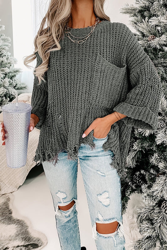 Grey Chunky Sweater