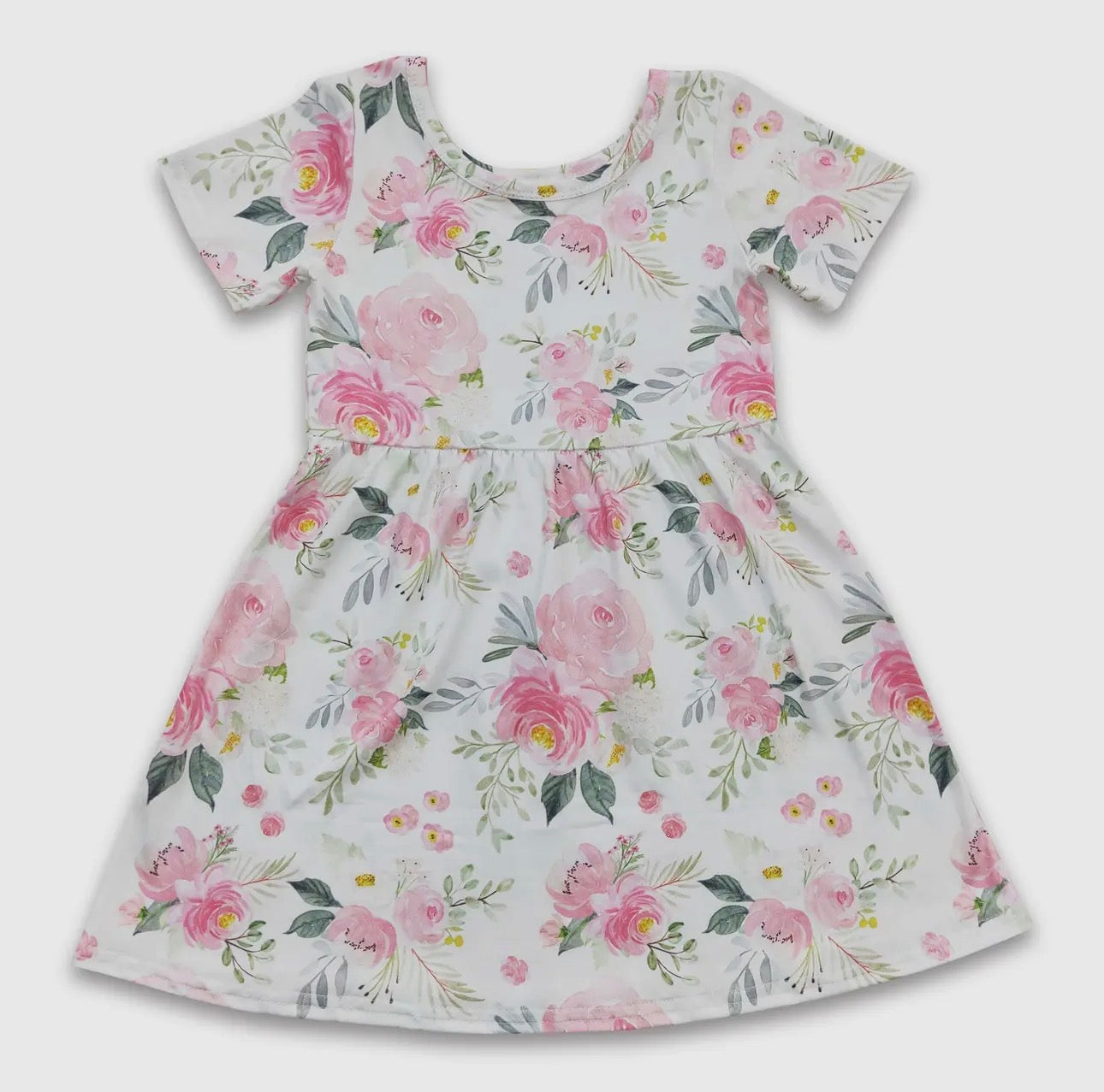 Short Sleeve Floral Dress