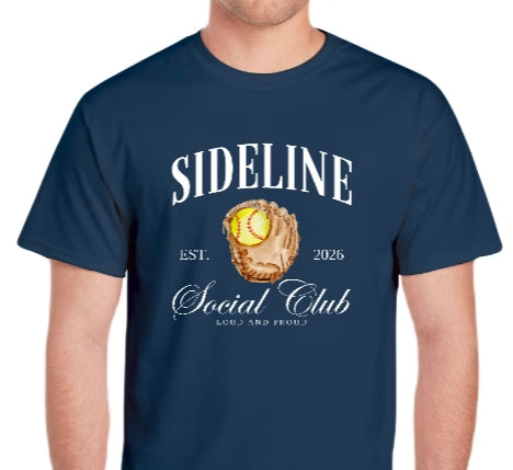 Softball Sideline Social Club T- Shirt