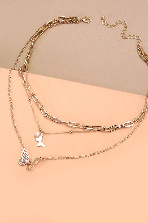 BUTTERFLY CHARM NECKLACE