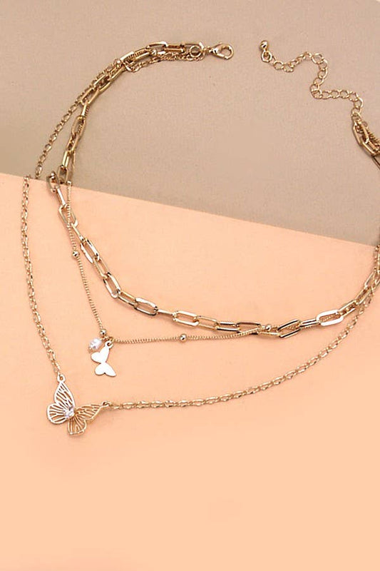 BUTTERFLY CHARM NECKLACE