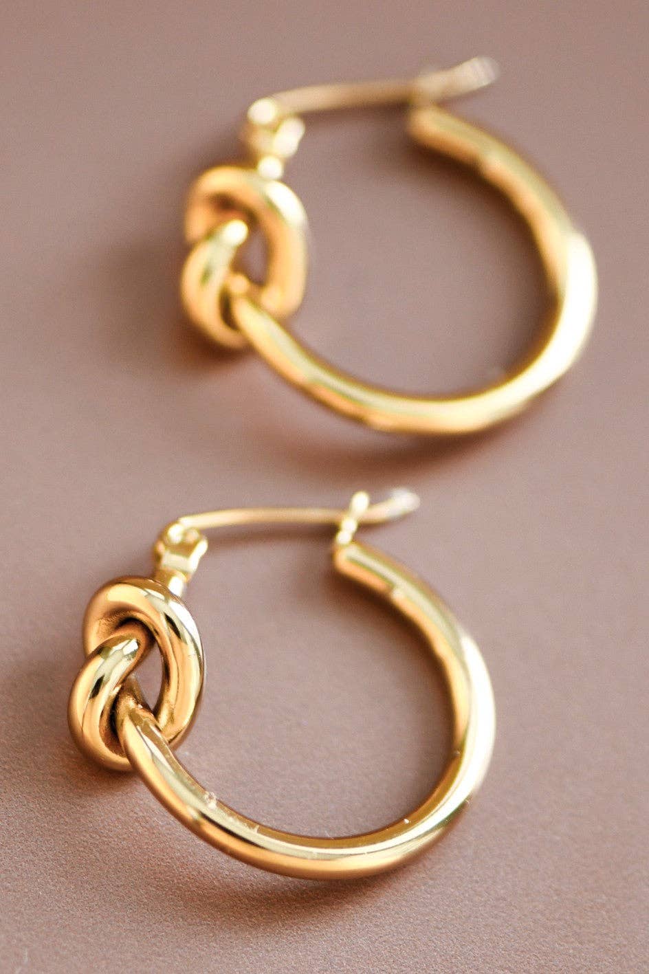Knot Hoop Earrings