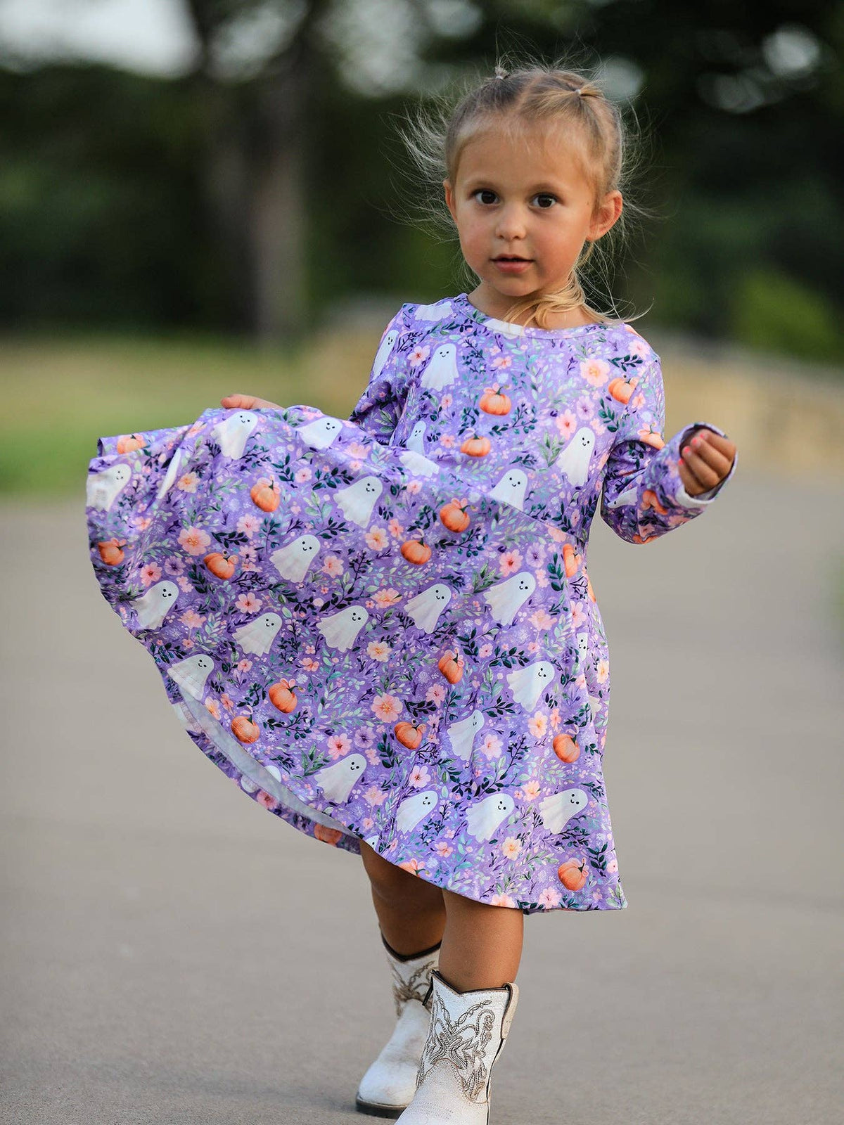 Halloween Ghost Pumpkin Dress