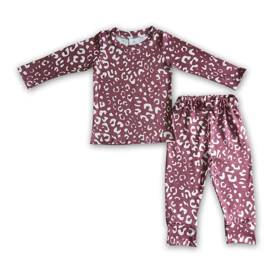 Mauve Leopard Pajamas