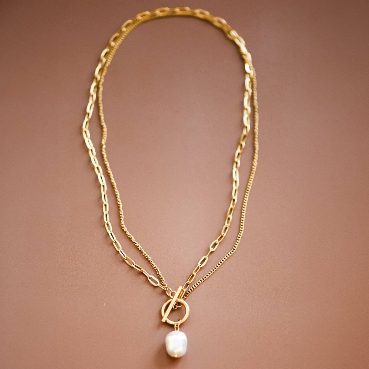 Layered Pearl Necklace