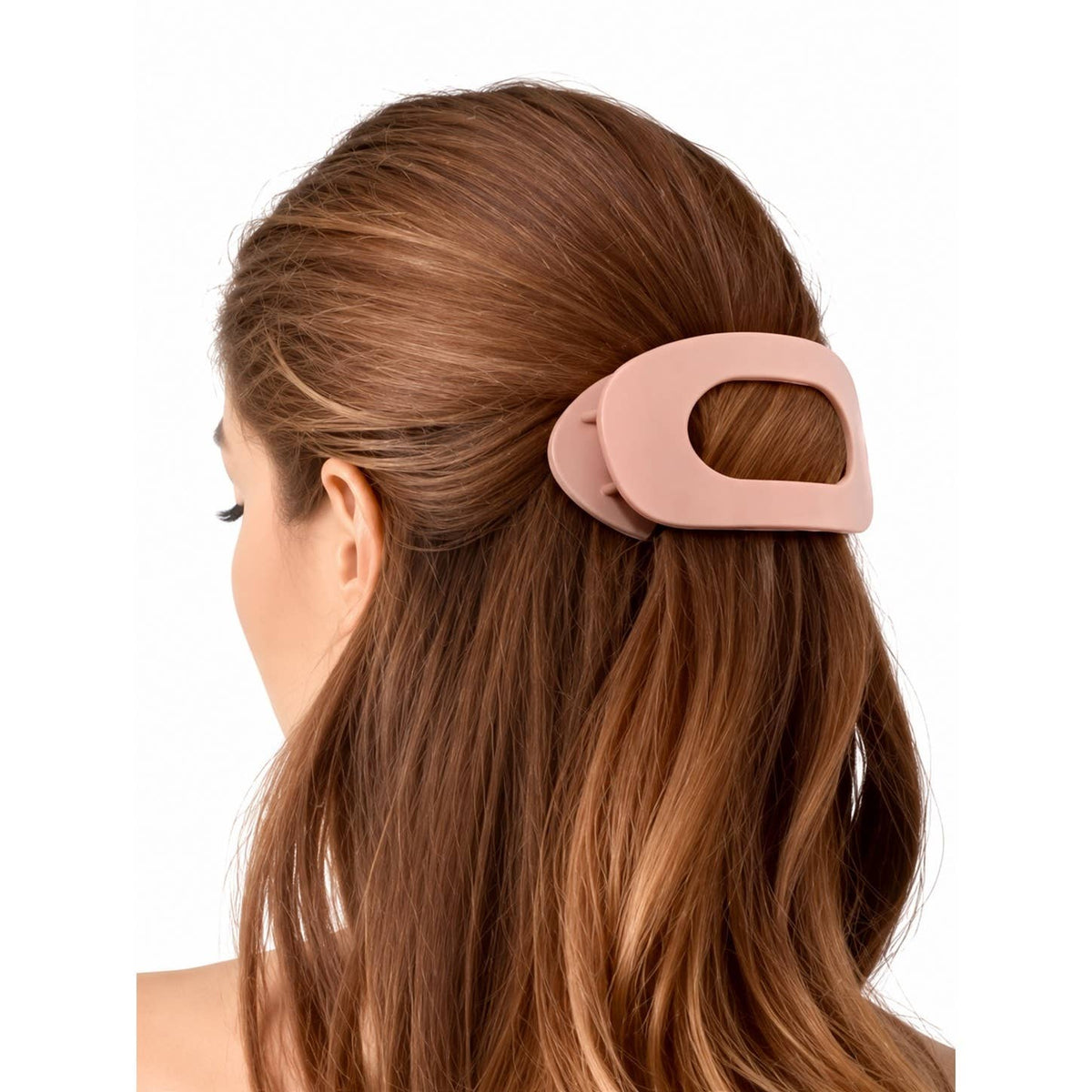 Oval Shape Flat Hair Claw