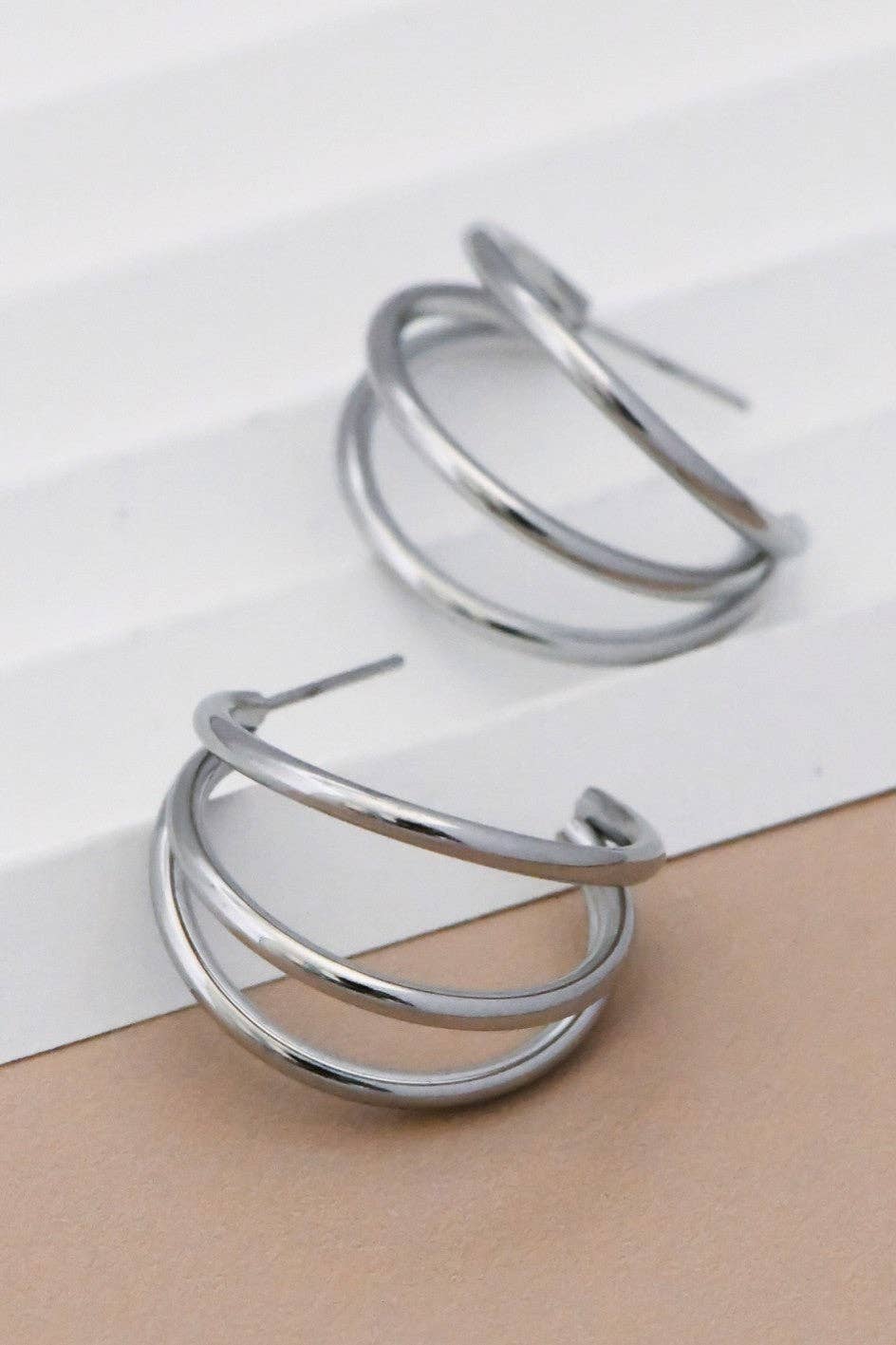 Stainless Steel Hoop Earrings