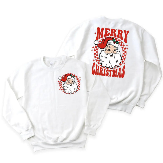 Merry Xmas Checkered Front and Back