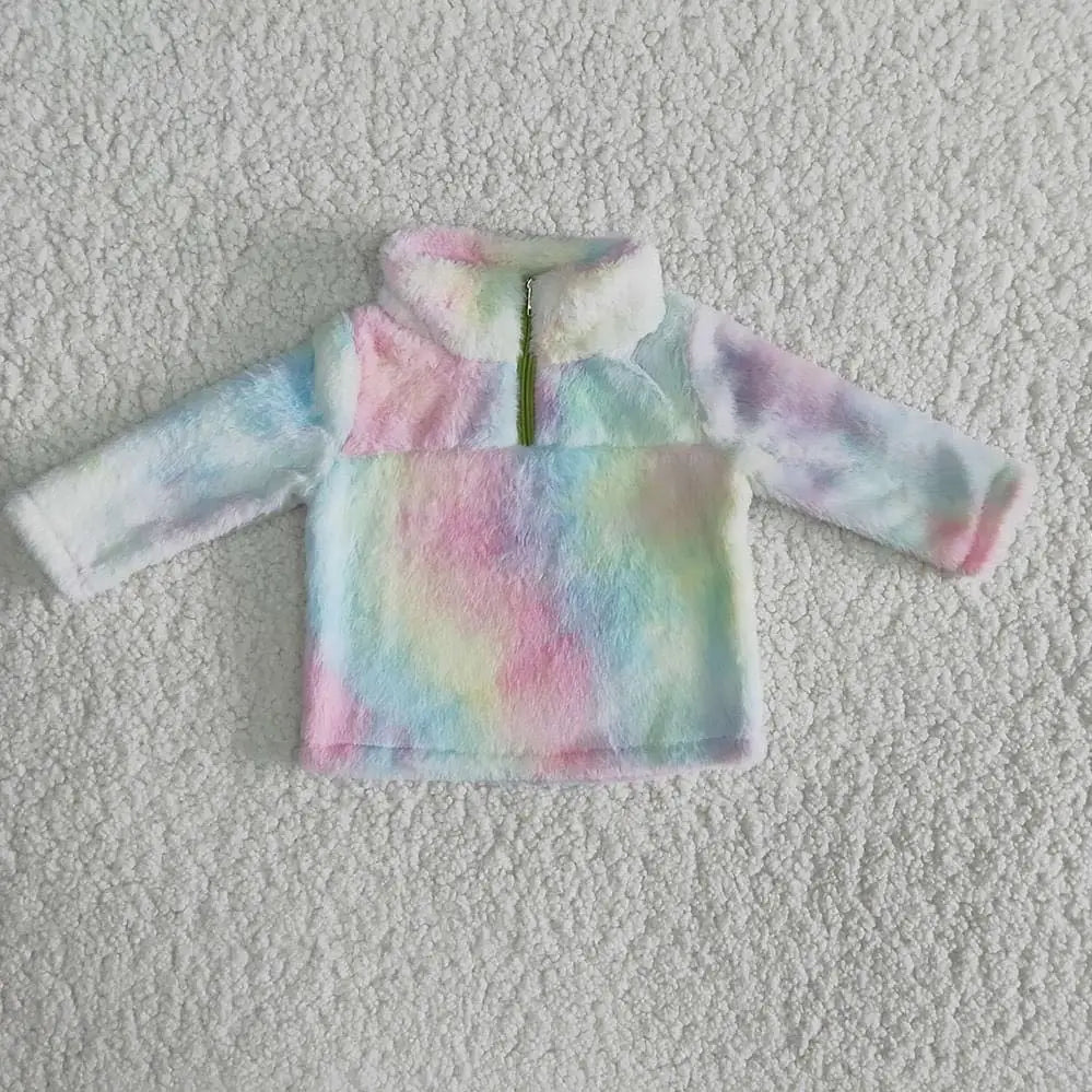 Tie-Dye 3/4 Zip Sweatshirt