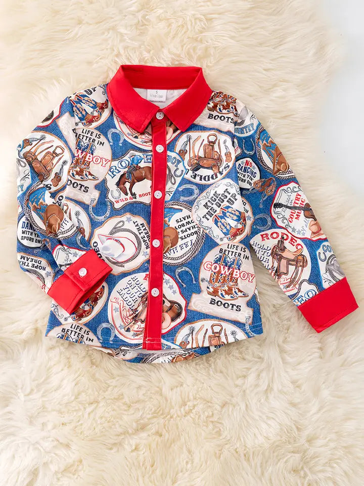 Cowboy Button Up