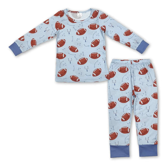 Light Blue Football Pajamas