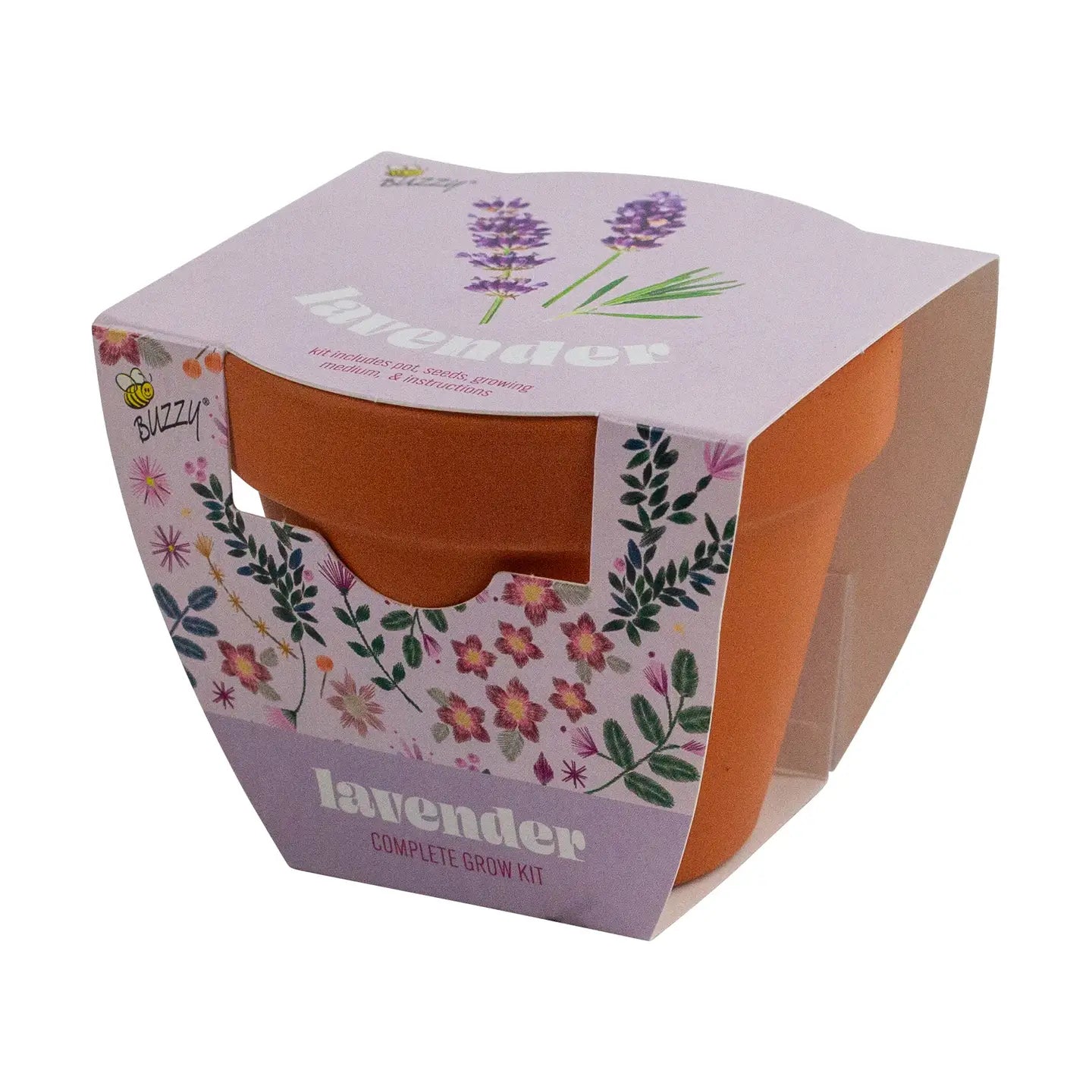 Classic 3.3 in Terracotta Lavender Grow Kit | Indoor | Gift