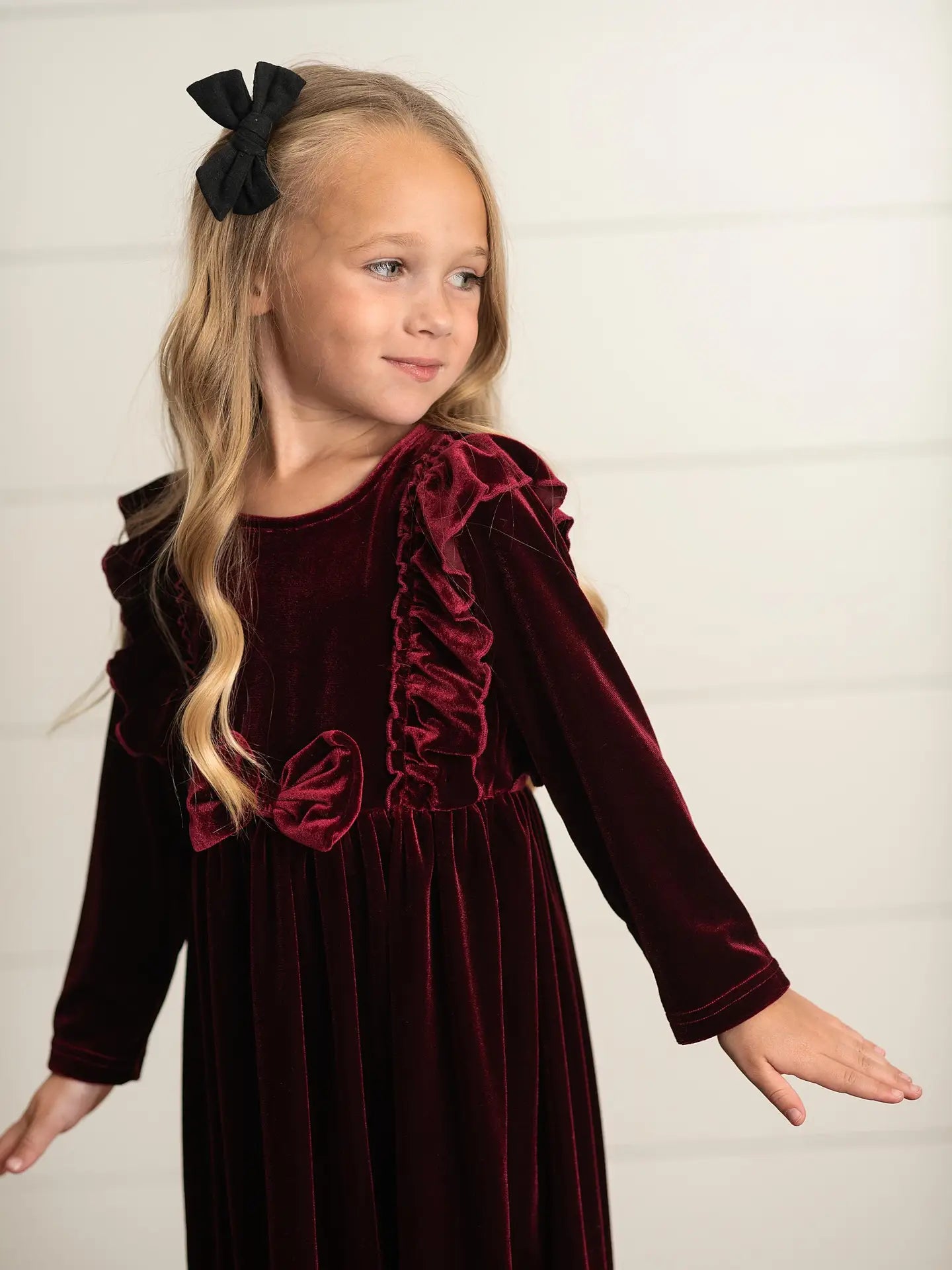 Burgandy Velvet Dress