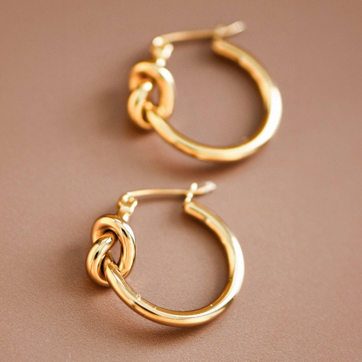 Knot Hoop Earrings
