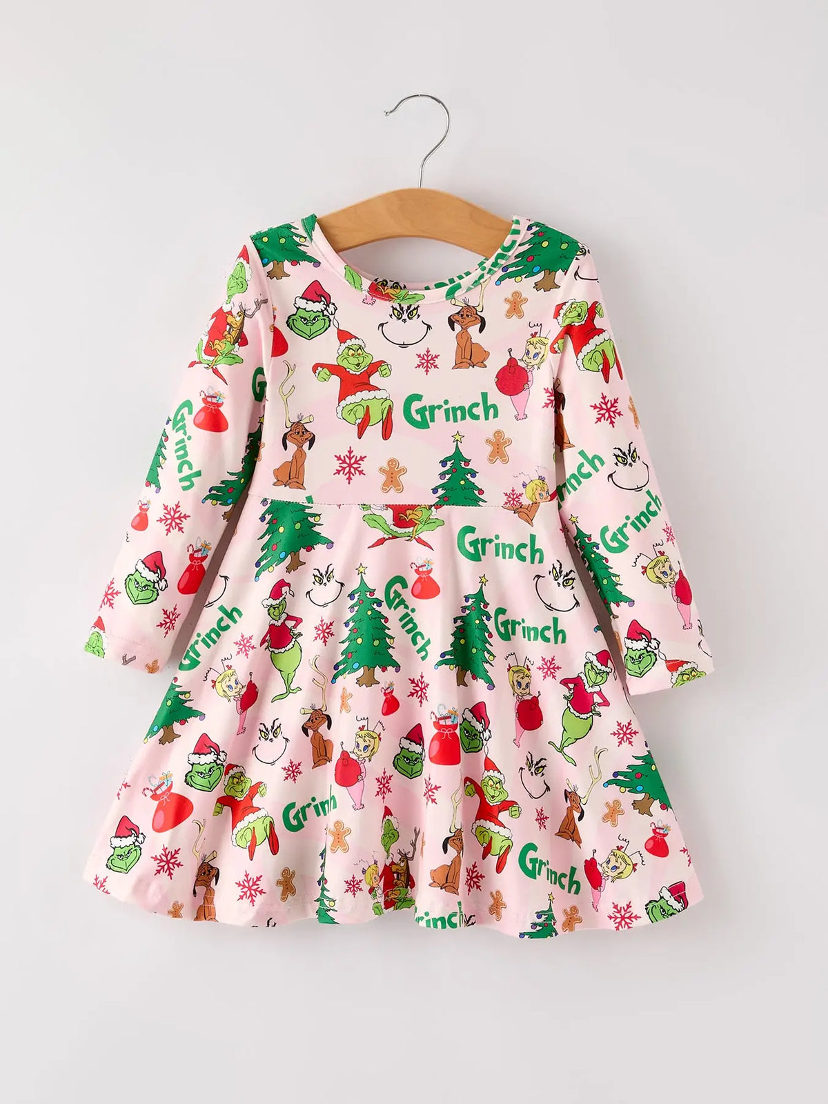 Winter Christmas Green Man Dress PREORDER SHIPS 10/9