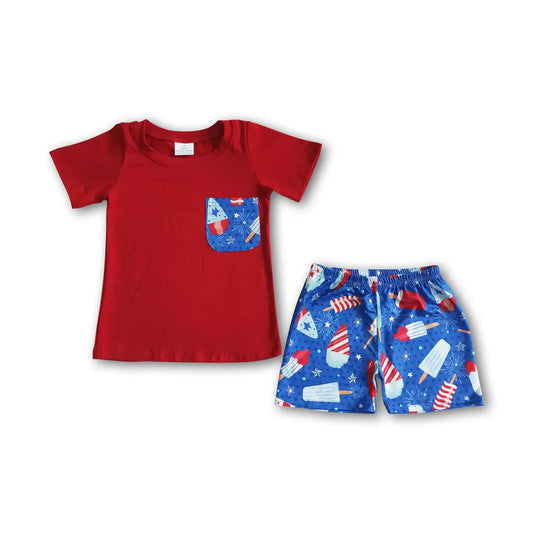 Red Popsicle Boys Set