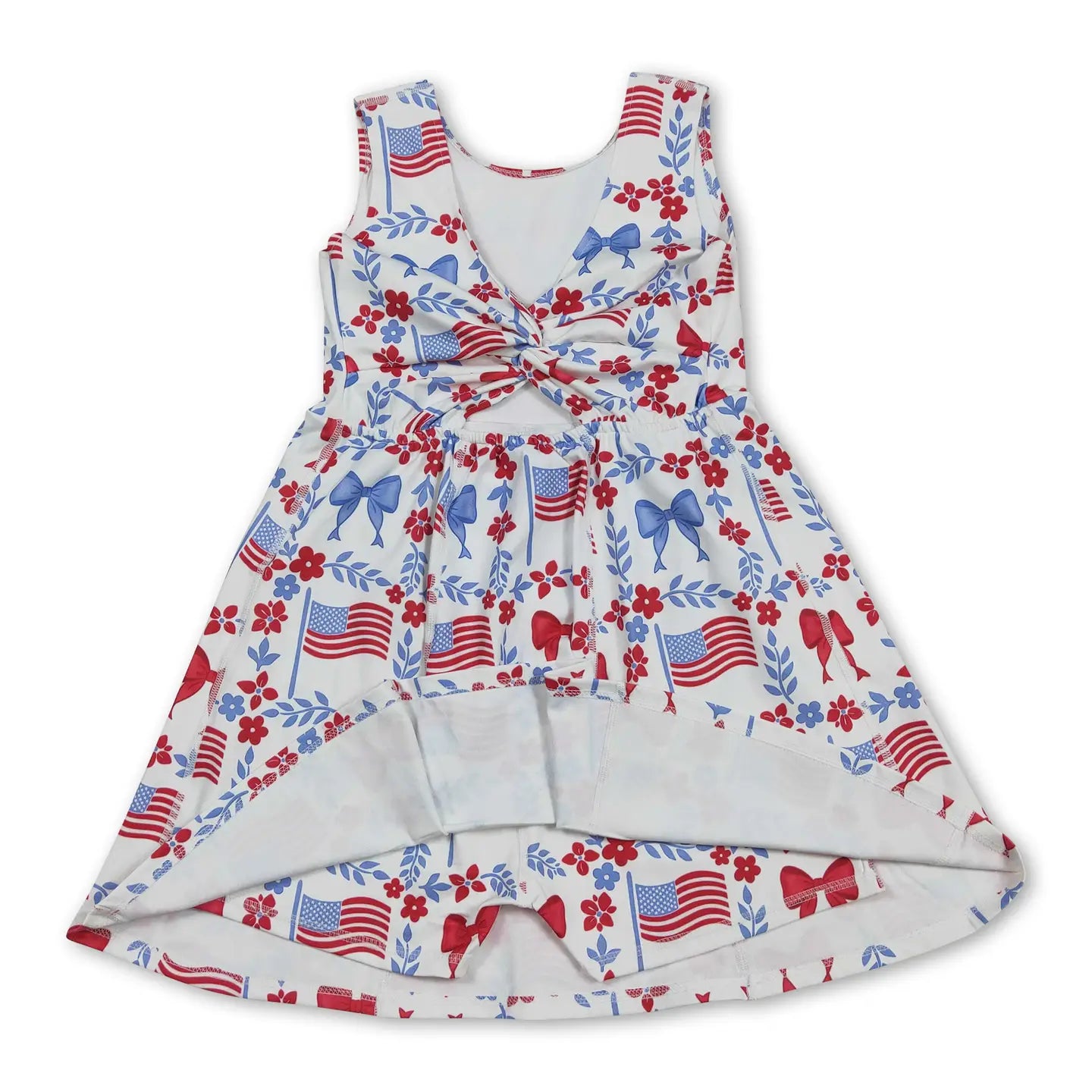 Floral Bow Athletic Dress
