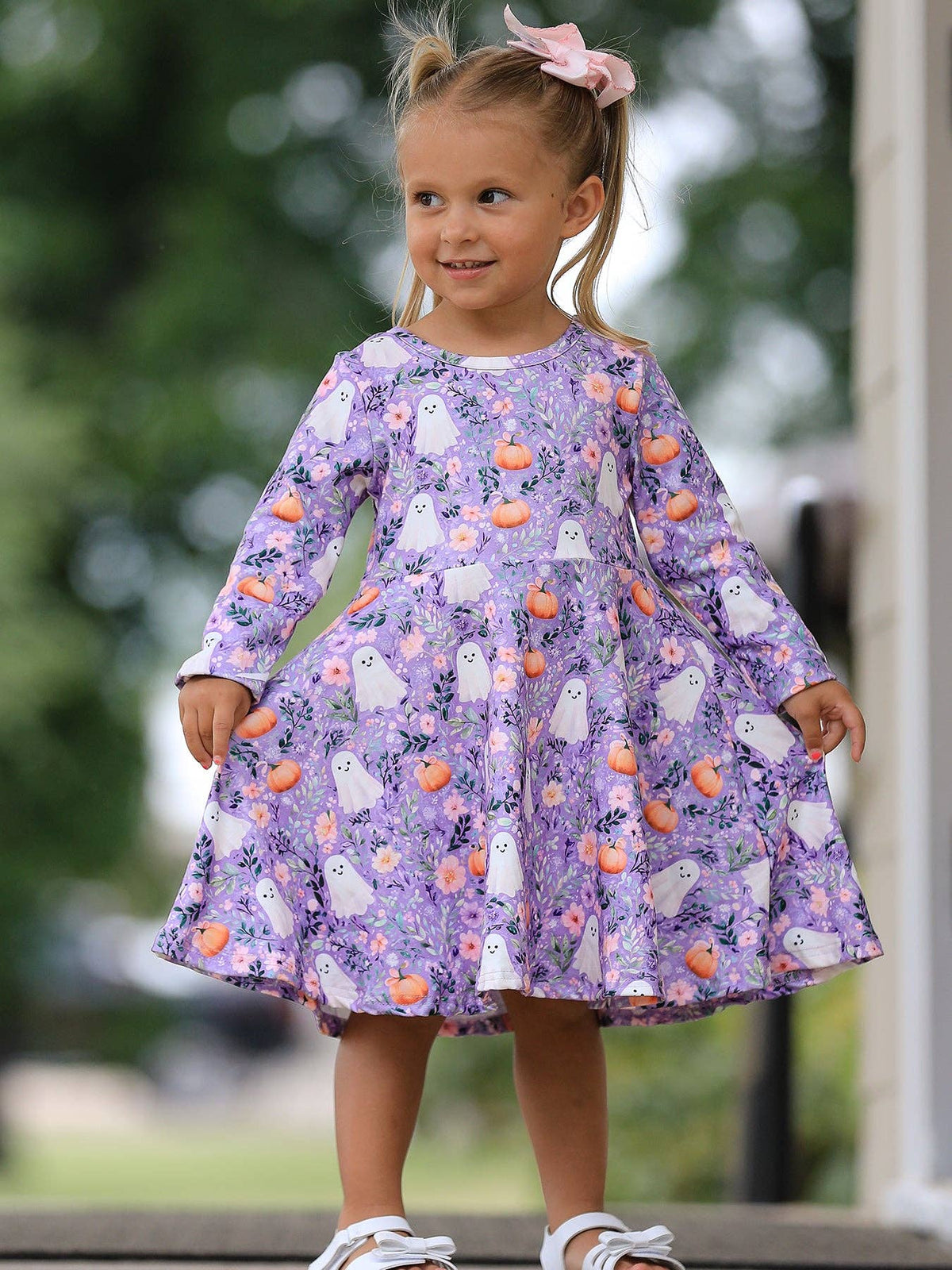 Halloween Ghost Pumpkin Dress