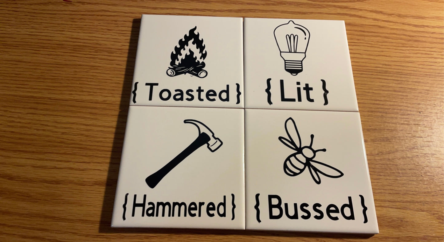 Drunkin Coaster Set