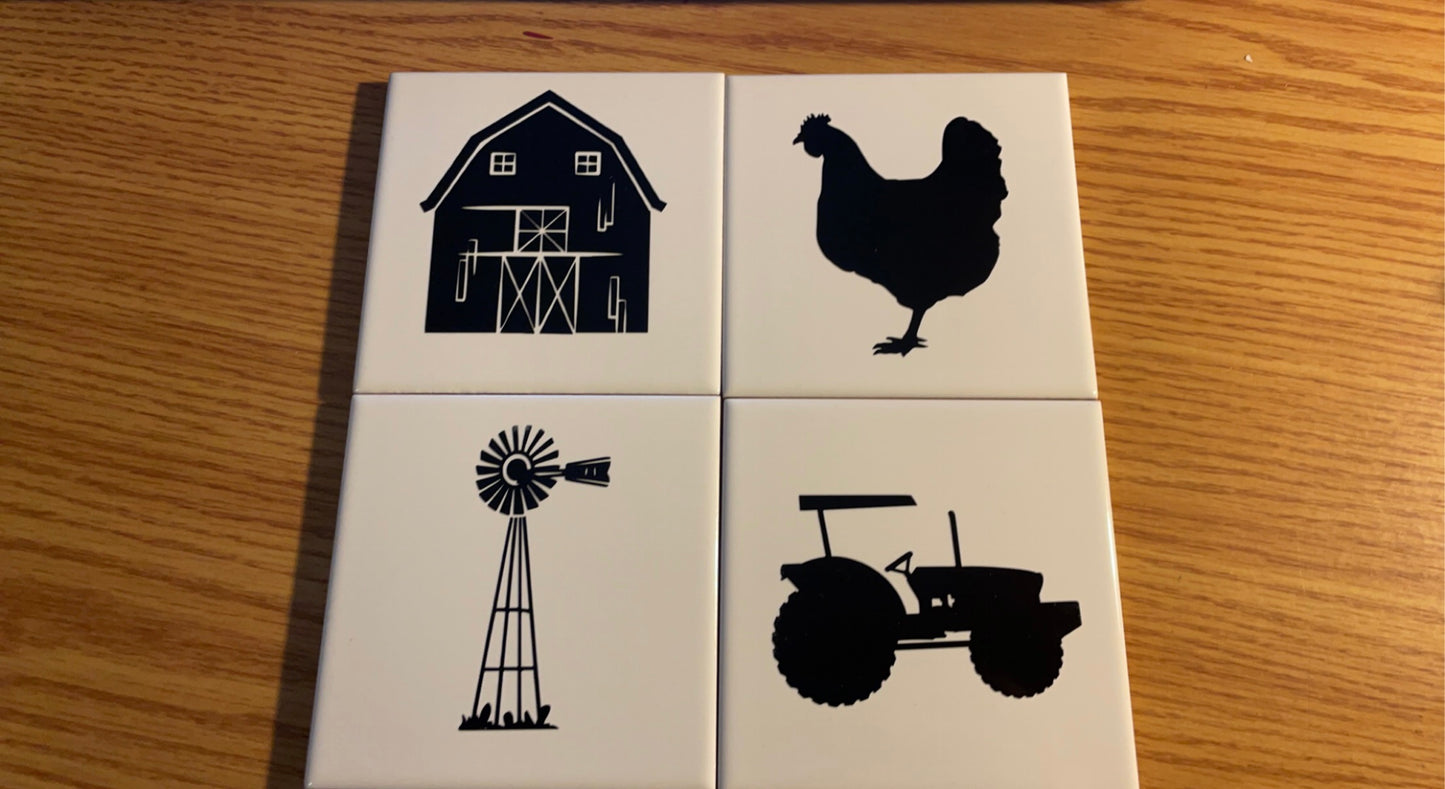 Farm House Coasters