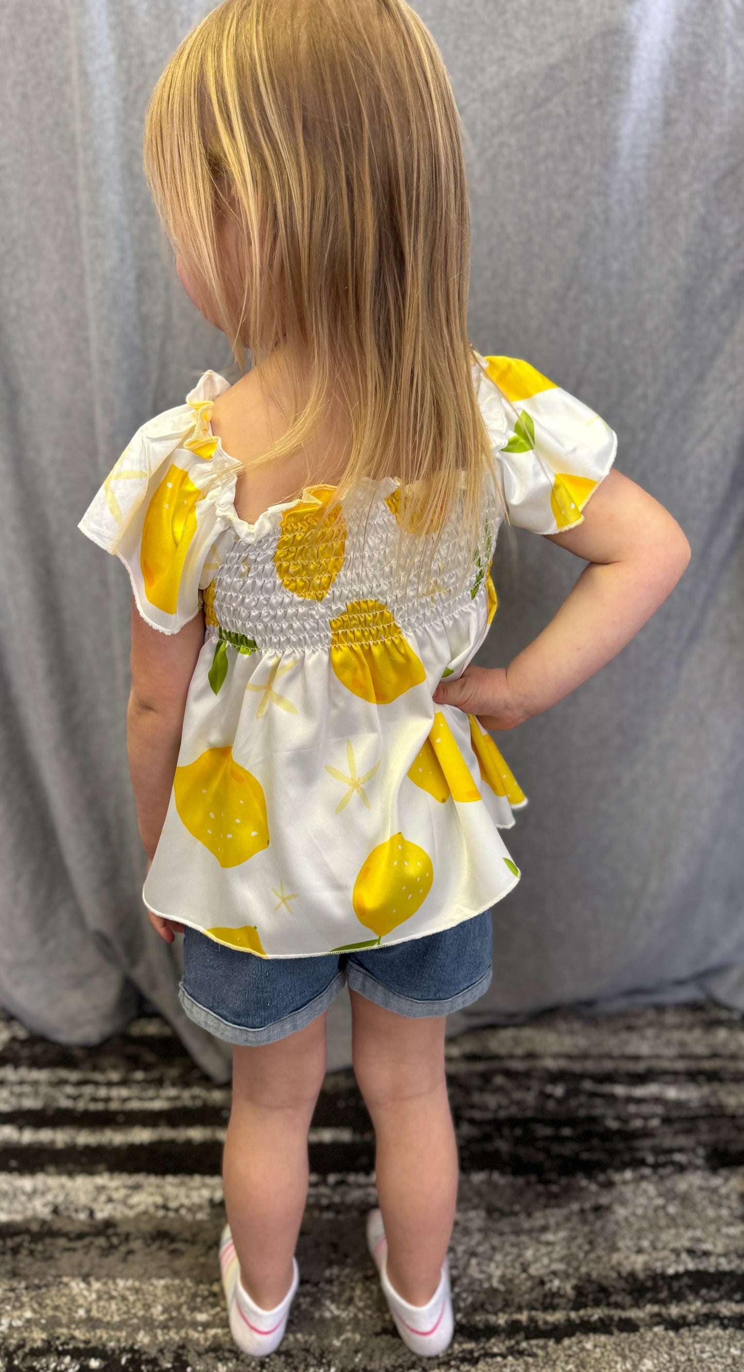 Lemon Ruffle Top