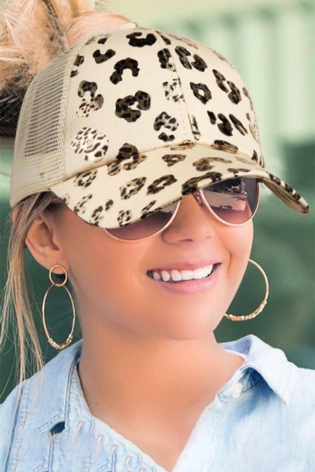 Mesh Ponytail Baseball Cap