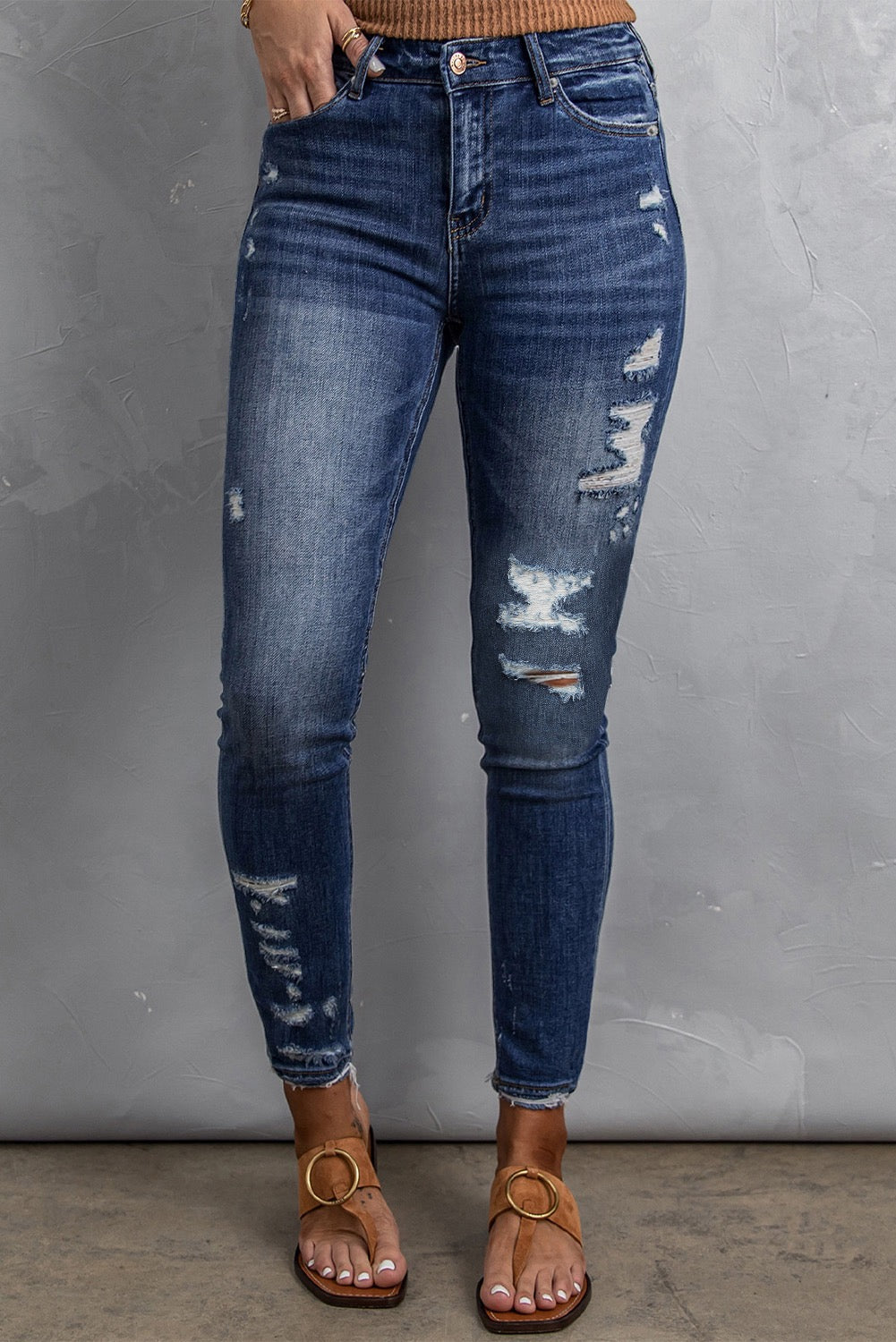 Distressed Skinny Jeans