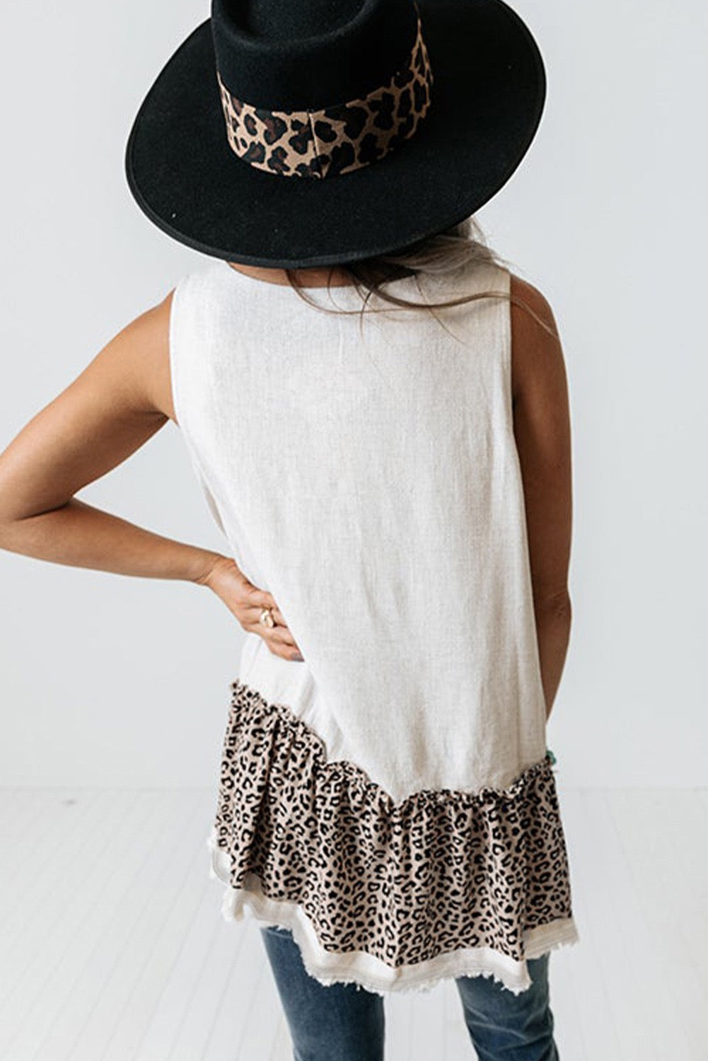 Leopard Flowy Tank Top