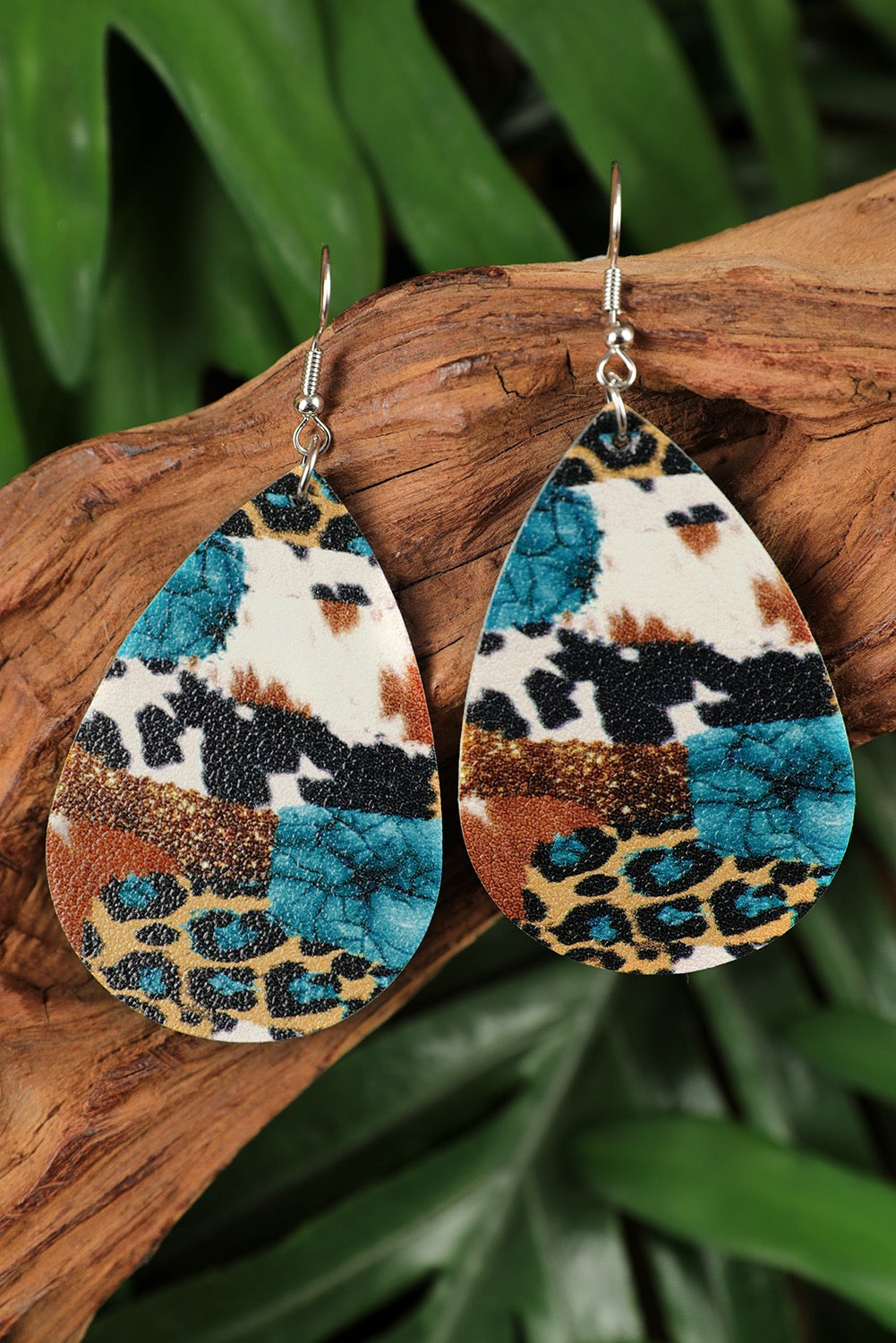 Western Cow Print Earrings